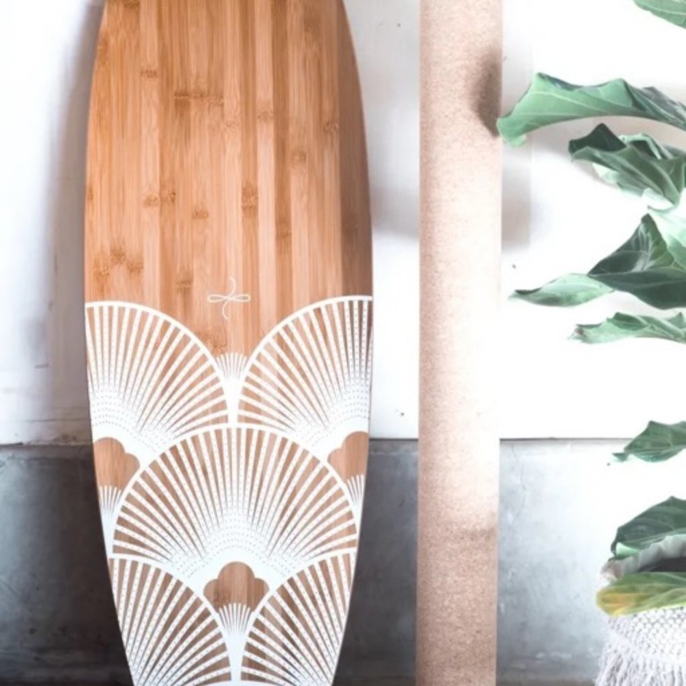 Balance Board - Ebb & Flo Retro Hull - Swan, made by Goofboard. Rare pattern!
